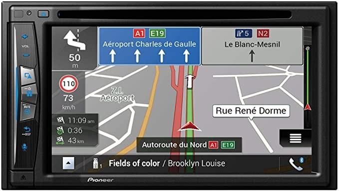 Auto Rádio Ecrã Tátil 6,2 (CD/DVD, GPS, Bluetooth, Apple CarPlay, WIFI, USB) - Pioneer