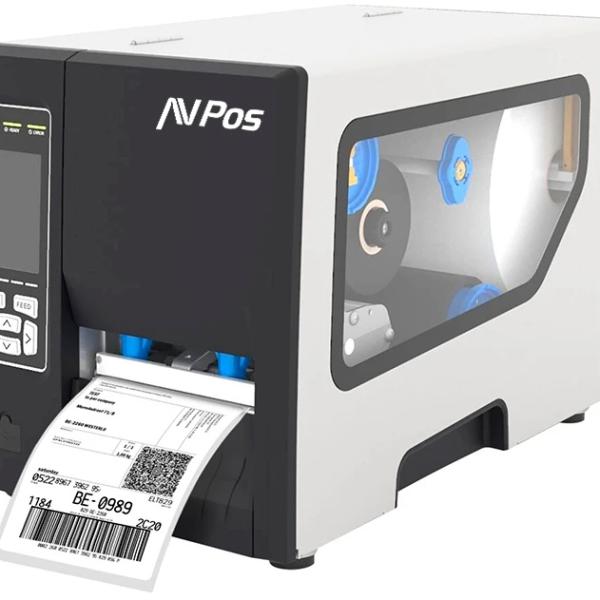 Impresora de Etiquetas Industrial E1 104mm USB/LAN (Preto/Cinzento) - AVPOS