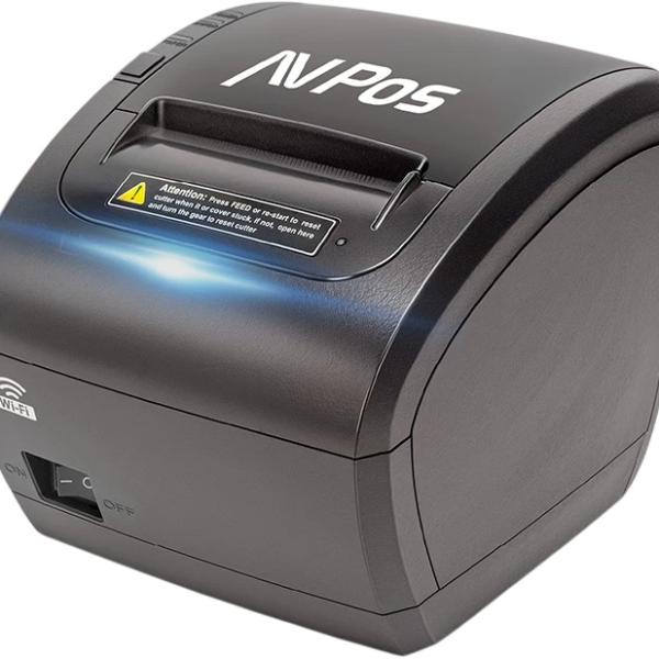 Impressora Térmica POS K90W 80mm USB/Ethernet/Wi - Fi (Preto) - AVPOS