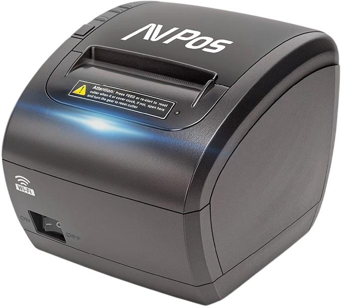 Impressora Térmica POS K90W 80mm USB/Ethernet/Wi - Fi (Preto) - AVPOS