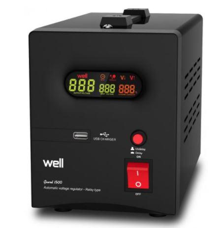 Estabilizador Automático Tensão 1500VA/900W c/ USB - WELL