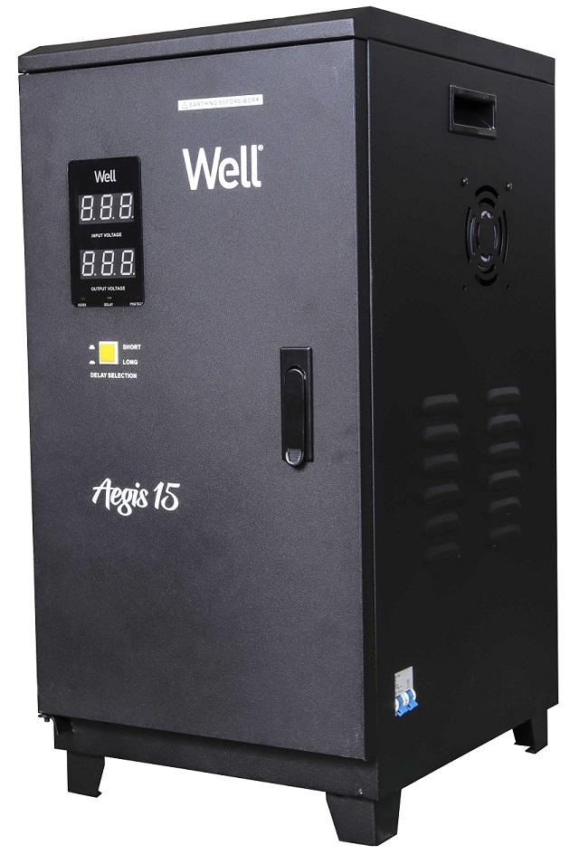 Estabilizador Automático de Tensão Monofásico 15KVA c/ Servo Motor - WELL