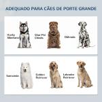 Comedouro Elevado para Cães com 2 Tigelas em Aço Inoxidável 2x2 L, Arrumação 37 L e 2 Portas com Trincos, Branco