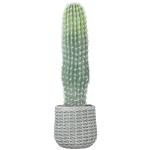 Cacto Artificial 66 cm, Planta Artificial Decorativa com Vaso para Decoração de Interiores Verde