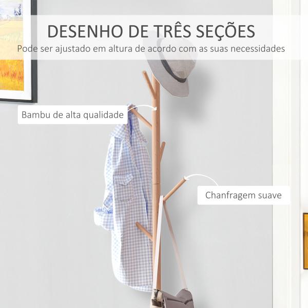 Cabide de Pé com Sapateira Pendurador 40x30x180cm