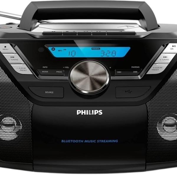 Rádio Portátil Analógico/Digital DAB/DAB+/FM 12W AZB798T/12 (Preto) - PHILIPS