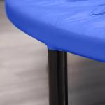 Trampolim Fitness Ø81cm Trampolim de Aço com Borda Protetora e 28 Molas para Exercícios em Interior E Exterior Carga 100kg 81x81x22,5cm Preto e Azul