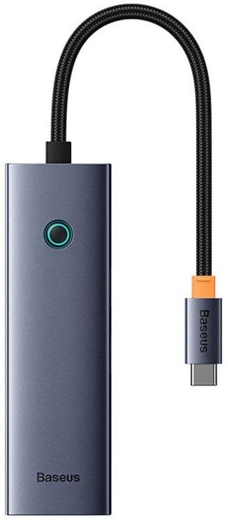 Adaptador Hub 4 - EM - 1 UltraJoy Series USB - C (Cinza) - BASEUS