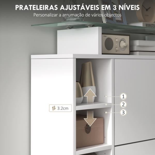 Sapateiro com Gavetas Basculantes, Prateleiras Ajustáveis e Prateleiras Abertas para 12 Pares de Sapatos 89x25x92 cm Branco