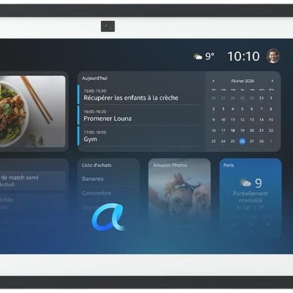 Monitor 15.6 Echo Show 15 (2024) Full HD Fire TV c/ Comando Voz Alexa (Preto) - AMAZON