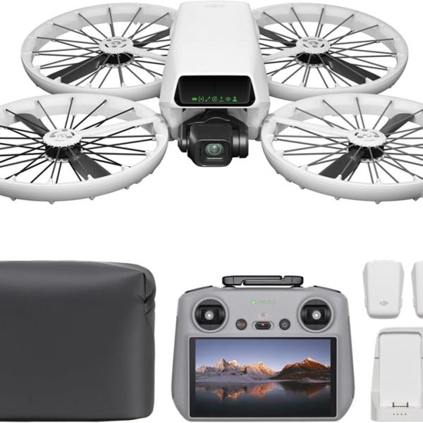 Drone Flip Fly More Combo RC 2 (Preto/Branco) - DJI