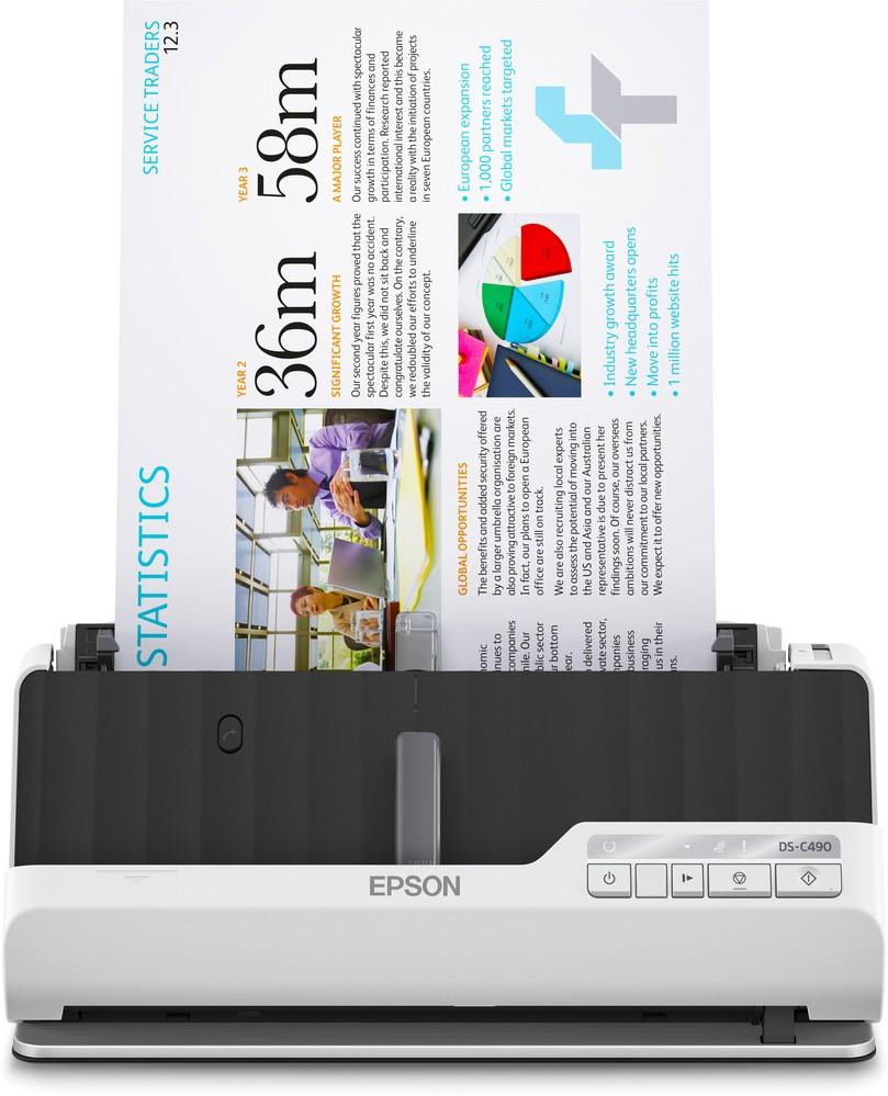 Scanner DS - C490 (Preto/Branco) - EPSON