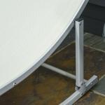 2 espreguiçadeiras ergonômicas dobráveis ​​em forma de S com estrutura de alumínio Textilene para jardim e varanda 165x61x63 cm Bege