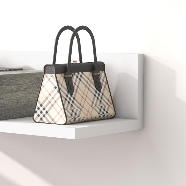 Conjunto de Móveis de Entrada com Espelho e Gaveta Móvel de Entrada Suspenso Estilo Moderno 75x3,5x75 cm e 75x30,5x20 cm Branco e Cinza
