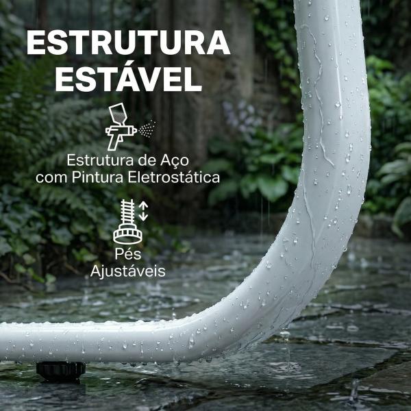 Conjunto de Jardim Exterior de 4 Peças com Sofá de 2 Lugares, 2 Poltronas e Mesa de Vidro Temperado, Tecido Textilene Cinzento Claro