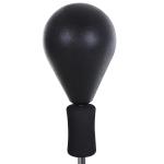 Punching Ball Ajustável em Altura com Base Recarregável Punching Ball de Boxe com Suporte e Luvas Ø48x136 - 154 cm Preto