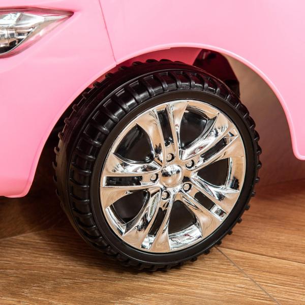 Carro Andador para Crianças de 18 - 36 Meses com Faróis Música Buzina Volante Compartimento de Armazenamento e Alça para Empurrar 63,5x28x36 Rosa