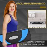 Step para Exercício Aeróbico Plataforma Step com Altura Ajustável em 3 Níveis com Carga Máxima 150kg para Exercício em Academia Casa 80x31x10 - 20cm Azul