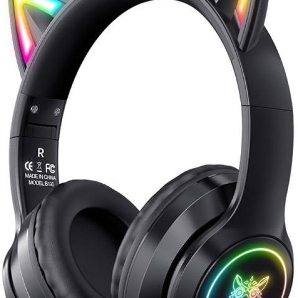 Auscultadores Headset Bluetooth B90 RGB (Preto) - ONIKUMA