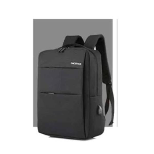 Mochila Multifuncional Negro Novoteck BAG-007 com Design Slim e Conexão USB