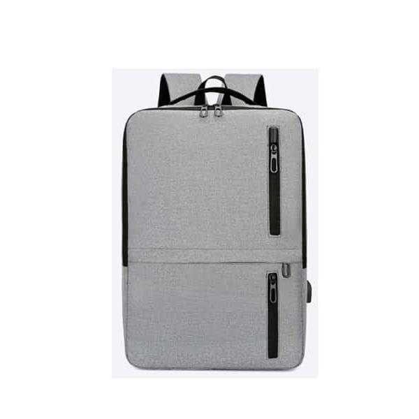 Mochila Cinzento Novoteck BAG-012 - Conforto e Praticidade com Design Moderno