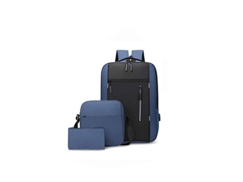 Mochila Tecnológica Azul Novoteck BAG-014 - Estilo e Conectividade em Cada Detalhe