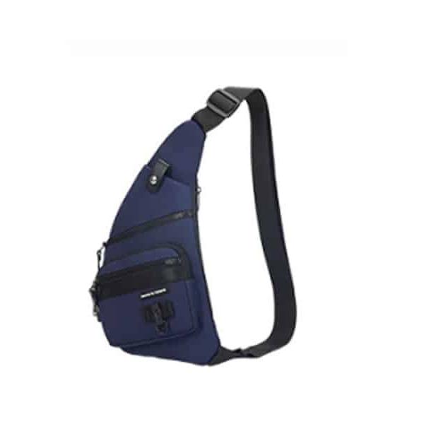 Sling Bag Azul Novoteck BAG-023 com Design Moderno e Funcionalidade USB