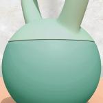 Kettlebell de 10 kg Pesa Russa Preenchida de Areia Metálica e Alça Antiderrapante para Treino em Casa Ginásio 21x21x30 cm Verde