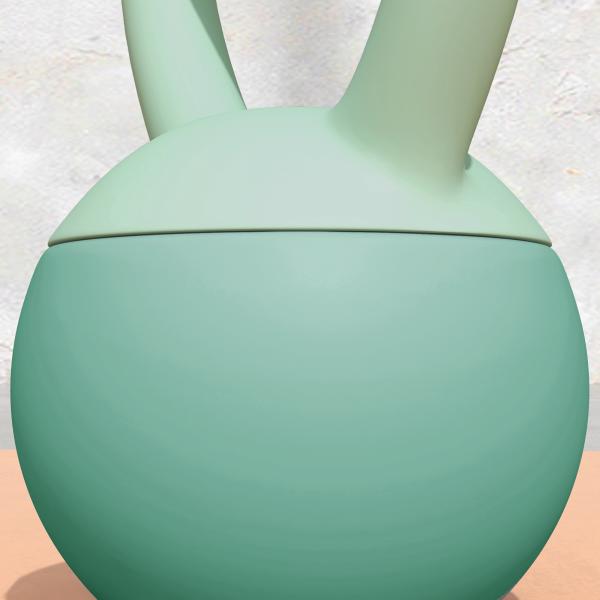 Kettlebell de 10 kg Pesa Russa Preenchida de Areia Metálica e Alça Antiderrapante para Treino em Casa Ginásio 21x21x30 cm Verde