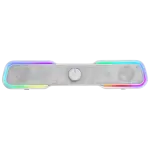 Colunas SoundBar MSBX RGB 2.0 10W Bluetooth (Branco) - MARS - GAMING