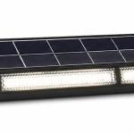 Barra LED Branco F. 6500K 1200Lm IP65 6V 145º p/ Muro/Chão c/ Painel Solar 15W (ABS)