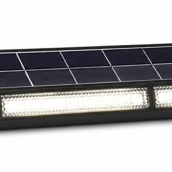 Barra LED Branco F. 6500K 1200Lm IP65 6V 145º p/ Muro/Chão c/ Painel Solar 15W (ABS)