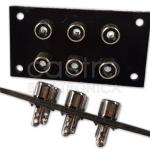 Base 6x RCA Femea p/ Painel