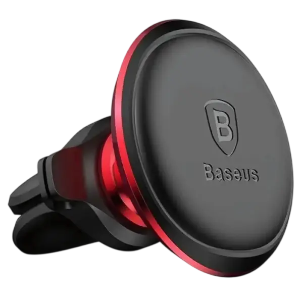 Suporte Magnético de Smartphone p/ Carro Air Vent (Preto/Vermelho) - BASEUS