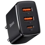 Carregador Compact CCXJ - E01 USB - C/USB - A 30W Fast Charger PD/QuickCharge 3.0 (Preto) - BASEUS