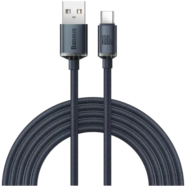 Cabo Crystal Shine USB - A Macho - USB - C Macho 100W (2 mts) - BASEUS