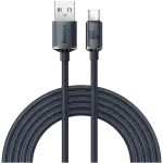 Cabo Crystal Shine USB - A Macho - USB - C Macho 100W (2 mts) - BASEUS