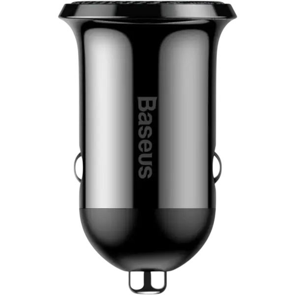 Carregador Isqueiro Duplo USB 24W (Preto) - BASEUS