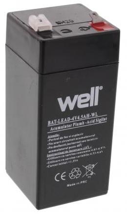 Bateria de Chumbo 4V 4,5Ah - WELL