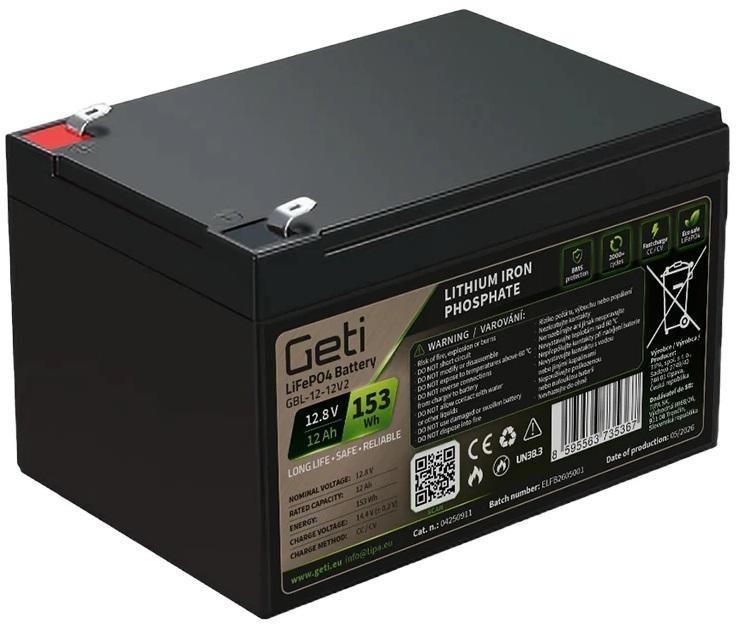 Bateria de Lítio LiFePO4 12,8V 12Ah 153.6Wh