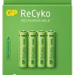 Blister 4 Pilhas Recarregáveis 1,2V 950mAh ReCyko+ Ni - Mh - AAA - GP