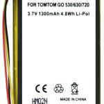 Bateria p/ GPS TomTom (VF8, AHL03714001) Li - Ion 3,7V 1300mAh
