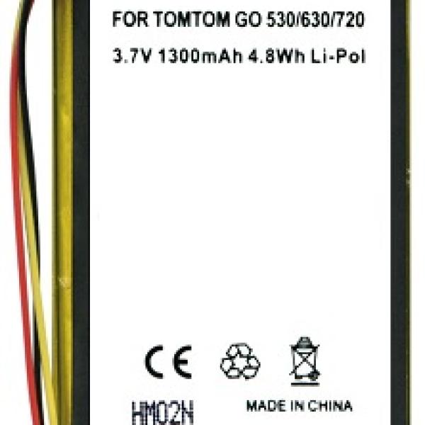 Bateria p/ GPS TomTom (VF8, AHL03714001) Li - Ion 3,7V 1300mAh