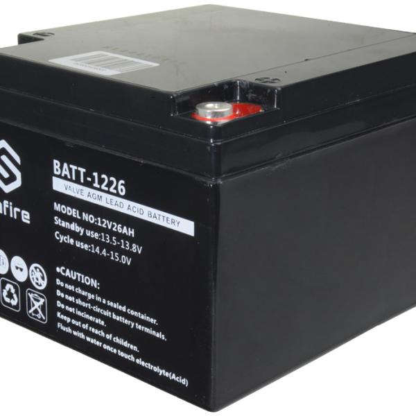 Bateria de Chumbo 12V 26Ah (182 x 166 x 126 mm) - SAFIRE