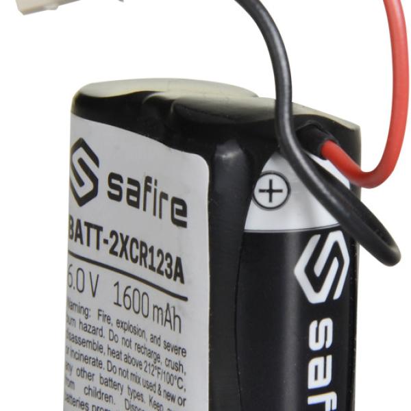 Pilha Acumuladora 6V 1600mAh (CR123A / CR17345 / 5018LC) c/ Conector Molex 5284 - SAFIRE