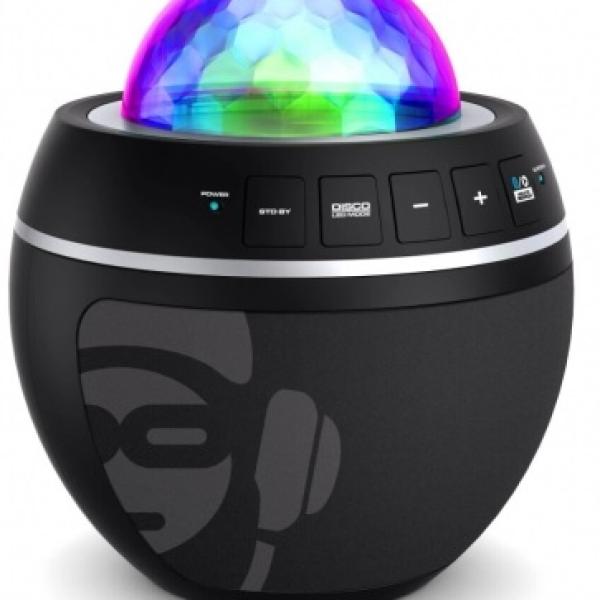 Coluna Portátil Bluetooth c/ Efeitos de LED (Preto) - iDance