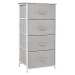 Cómoda Organizador com 4 Gavetas de tecido para sala de estar quarto 45x30x92cm
