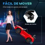 Carro Elétrico para Crianças Carro Mercedes - Benz AMG GTR com Bateria 12V Faróis Buzina e Música 108x67x46 cm Vermelho