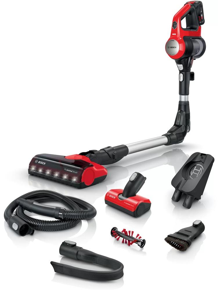 Aspirador Vertical Unlimited 7 ProAnimal 0.3L 18.0V (Preto/Vermelho) - BOSCH
