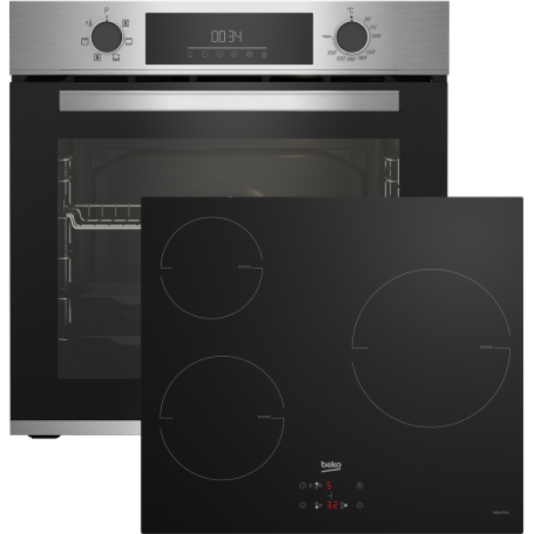 Pack Forno 72L 2400W + Placa de Indução 3 Zonas - BEKO